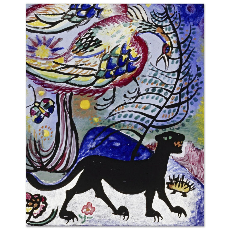 Imaginary Bird and Black Panther by Wassily Kandinsky