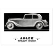 Adler Trumpf Junior Cabrio limousine car vintage print reproduction.