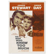 The man who knew too much movie poster.
