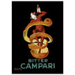 Leonardo Cappiello Bitter Campari master artwork. Vintage retro poster .
