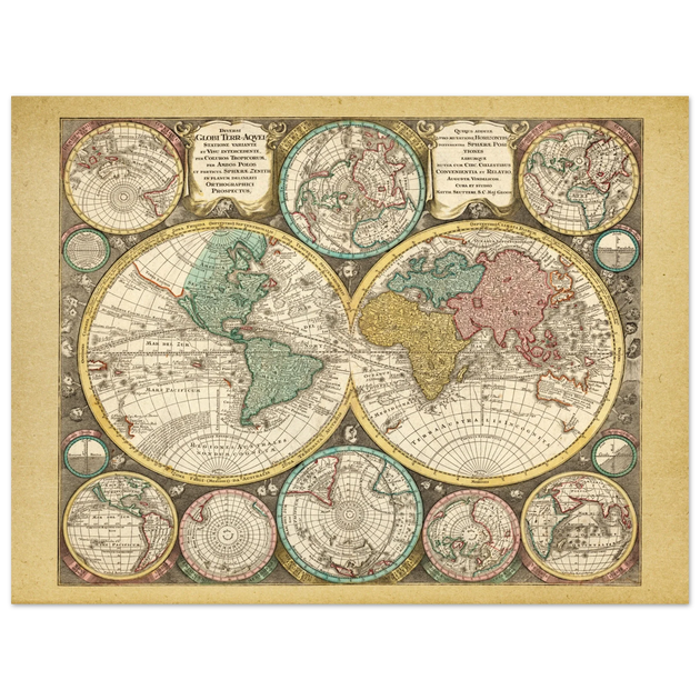 Diversi Globi Terr-Aquei by Matthäus Seutter