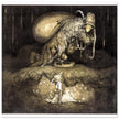John Bauer illustration for the fairy tale The Boy and the trolls by Walter Stenstrom.