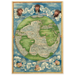 Ancient world map poster reproduction by Guillaume Le Testu 1555