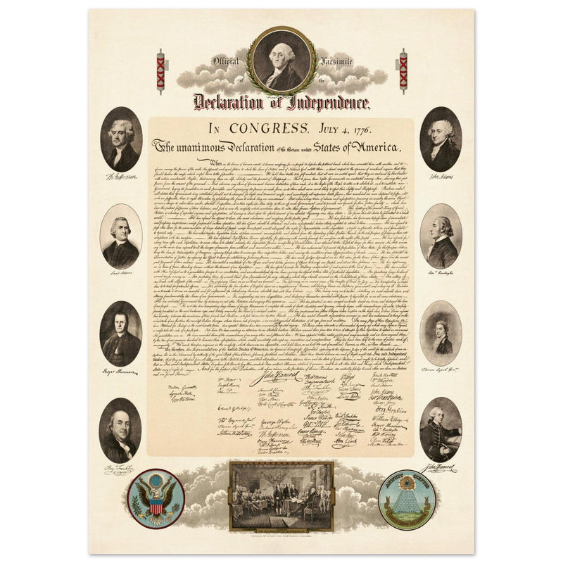 Official Facsimile of the Declaration of Independence 1903.  print.