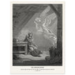 Gustave Dore The Bible engraving print . The Annunciation illustration .