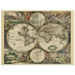 Ancient old world map of 1689 by Gerard van Schagen.