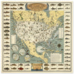 Fresh and Salt Water Big Game Fishing illustrated vintage map by Joe Godfrey Jr and Gordon Ertz