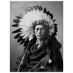 James A. Garfield, Chief of Apaches. Black and white portrair  of a native american leader