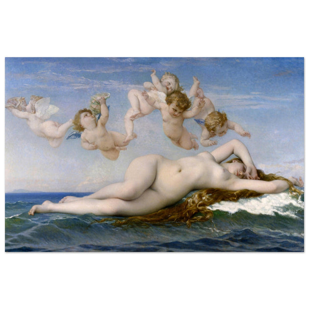 The Birth of Venus by Alexandre Cabanel 1863.  from antique painting. Greek mythology