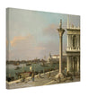 Canaletto antique painting in Venice Italy. Bacino di S. Marco.