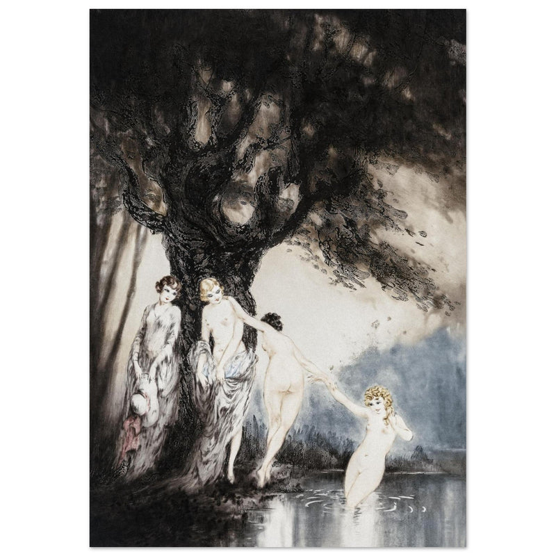 Louis Icart illustration "Les Baigneuses" ( The Bathers )