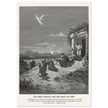 Gustave Dore The Bible engraving print . The angel Raphael and the family of Tobit.