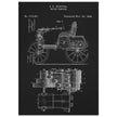 Motor Vehicle patent drawing by James Frank Duryea.
