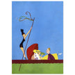 John Held Junior vintage illustration for fashion magazine cover.