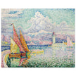 Paul Signac Le Musior (Port d'Antibes) Pierhead painting