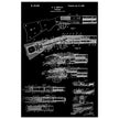 Firearm historic patent 1900. Matte paper