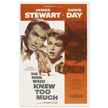 The man who knew too much movie poster.