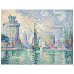 Paul Signac Les tours vertes, la Rochelle. The green towers, La Rochelle. painting.