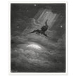 Gustave Dore Paradise Lost engraving . Satan descent to Earth.