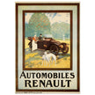 Automobiles Renault vintage advertising print . Created in 1910.