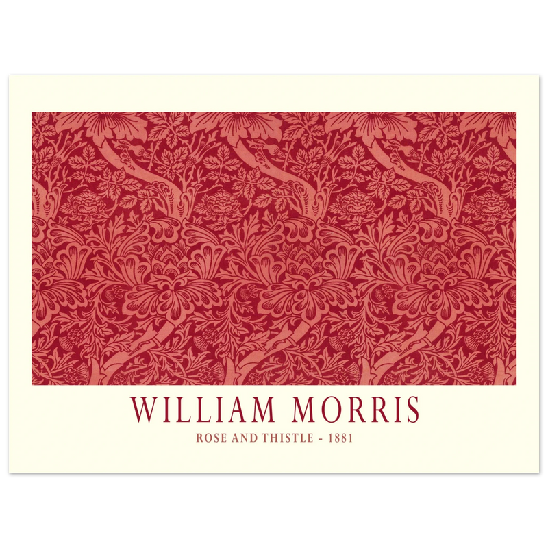 William Morris Rose and Thistle 1881.