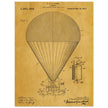 Airship patent drawing by T S C lowe Air balloon illustration