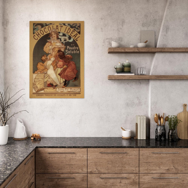 Art Nouveau Alphonse Mucha Chocolat Ideal.