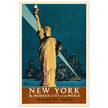 New York, The Wonder City of the World – Travel by Train”,  created in 1927 by renowned illustrator Adolph Treidler. print
