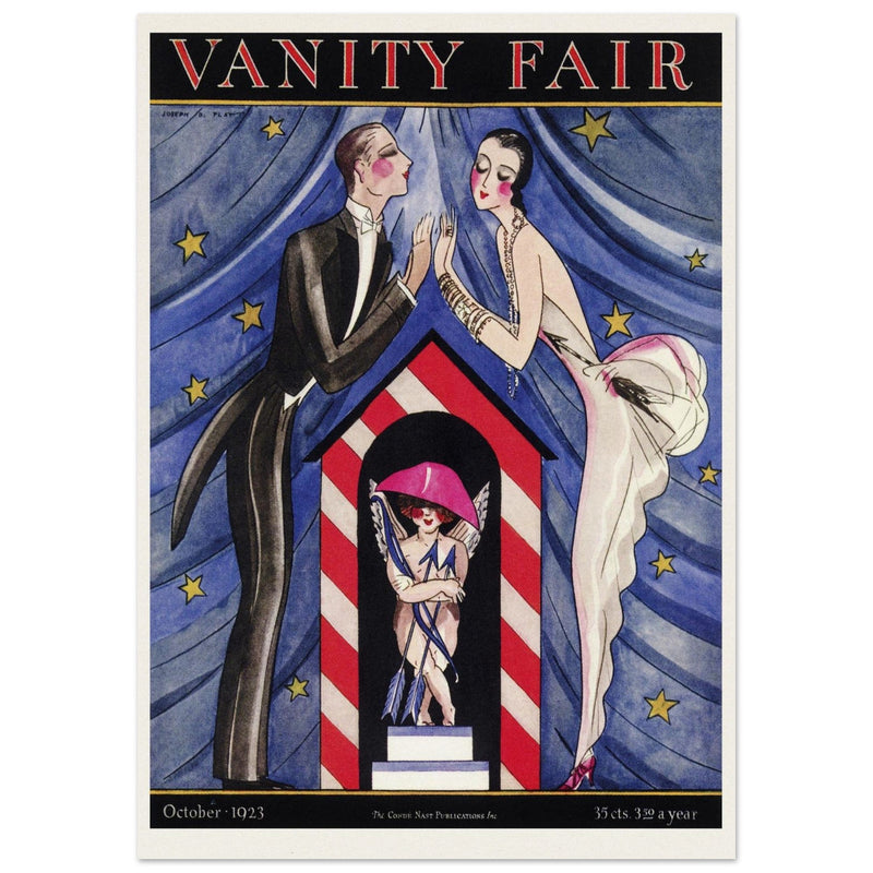 Vanity Fair magazine cover  illustration 1923 by Joseph B. Platt.
