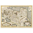 Ancient map of Russia by Jodocus Hondius  1633.