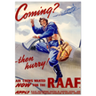 Coming? Then Hurry! II World War poster