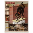 Vintage black cat Baking powder advertisement print 1885