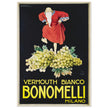 White Vermouth aperitif drink Bonomelli vintage advertising. Fine art  poster by Luciano Achille Mauzan 1932