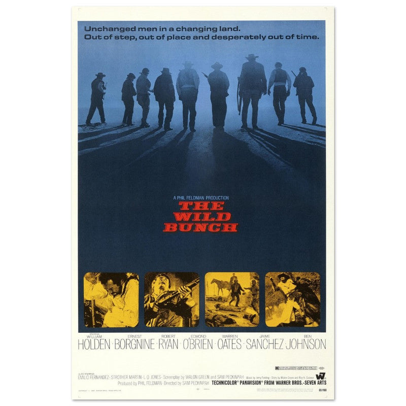 The Wild Bunch by Sam Peckinpah movie poster.