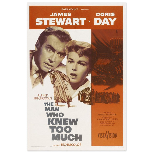 The man who knew too much movie poster.