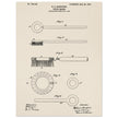 Toothbrush patent illustration by H E Sandiford.