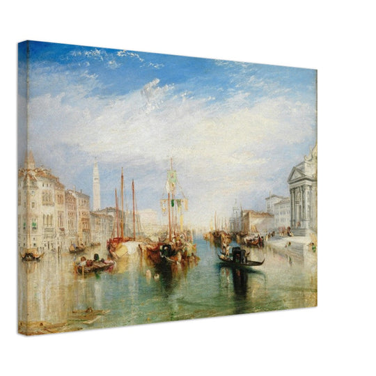 Venice Italy from the Porch of Madonna della Salute by Joseph Mallord William Turner. Antique painting .  Art Print