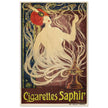 Cigarettes Saphir by Stephano vintage art nouveau advertising.