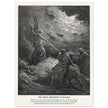 Gustave Dore The Bible engraving print . The angel appearing to Balaam illustration .