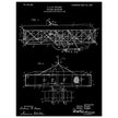 Flying machine patent 1906 by the Wright brothers. Vintage airplane.
