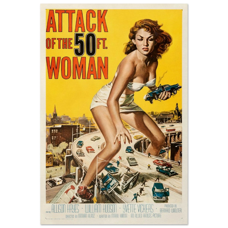 Attack of the 50 ft Woman movie poster.