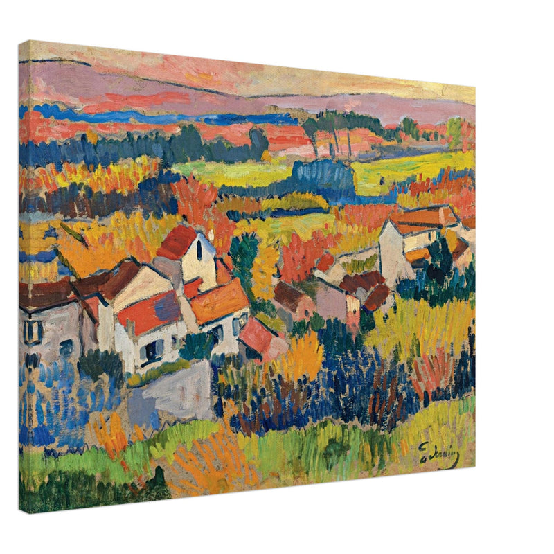 Andre Derain Painting Landscape in the surroundings of Chatou (Paysage aux environs de Chatou)