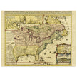 Ancient map of the french North America by Henri Chatelain.