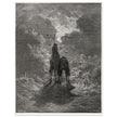 Don Quixote riding with Sancho Panza illustration by Gustave Dore.