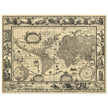 Ancient World Map   by Willem Janszoon Blaeu XVII Century.