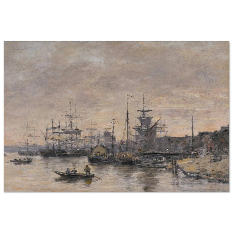 Bordeaux  the Harbor France by Eugene Boudin 1874.