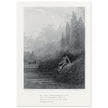 Gustave Dore illustration of King Arthur legend . The Remorse of Lancelot. Book Idylls of the King by Alfred Tennyson.