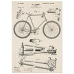 Vintage bicycle patent 1899 by M. C Johnson.