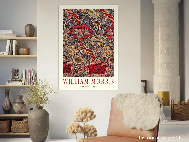 William Morris Wandle  from printed cotton original.