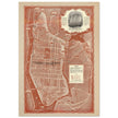 1938 New York City map. Created as an advertisement for the Roosevelt Hotel it includes major streets of Manhattan